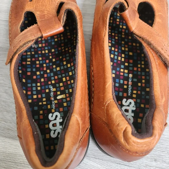 SAS‎ Willow Brown Shoes Size 10 EZ Sytap Support Walk Leather TRIPAD sole Padded - Picture 12 of 14